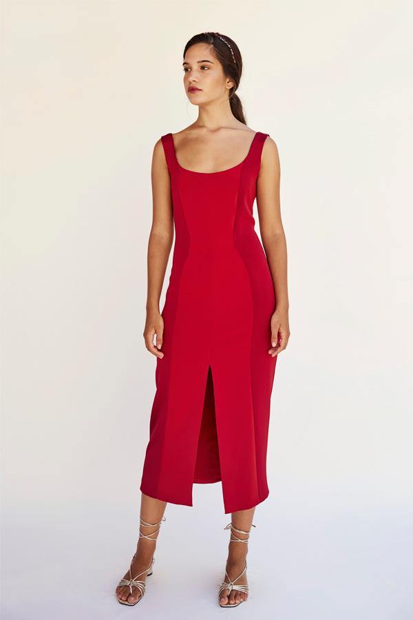Vestido Silueta Rojo - IN MADE SPAIN