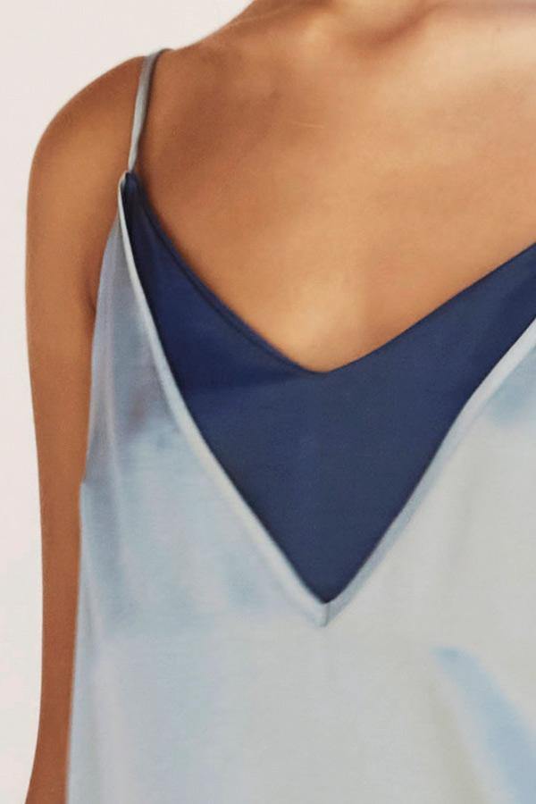 Vestido Lencero Azul - IN MADE SPAIN